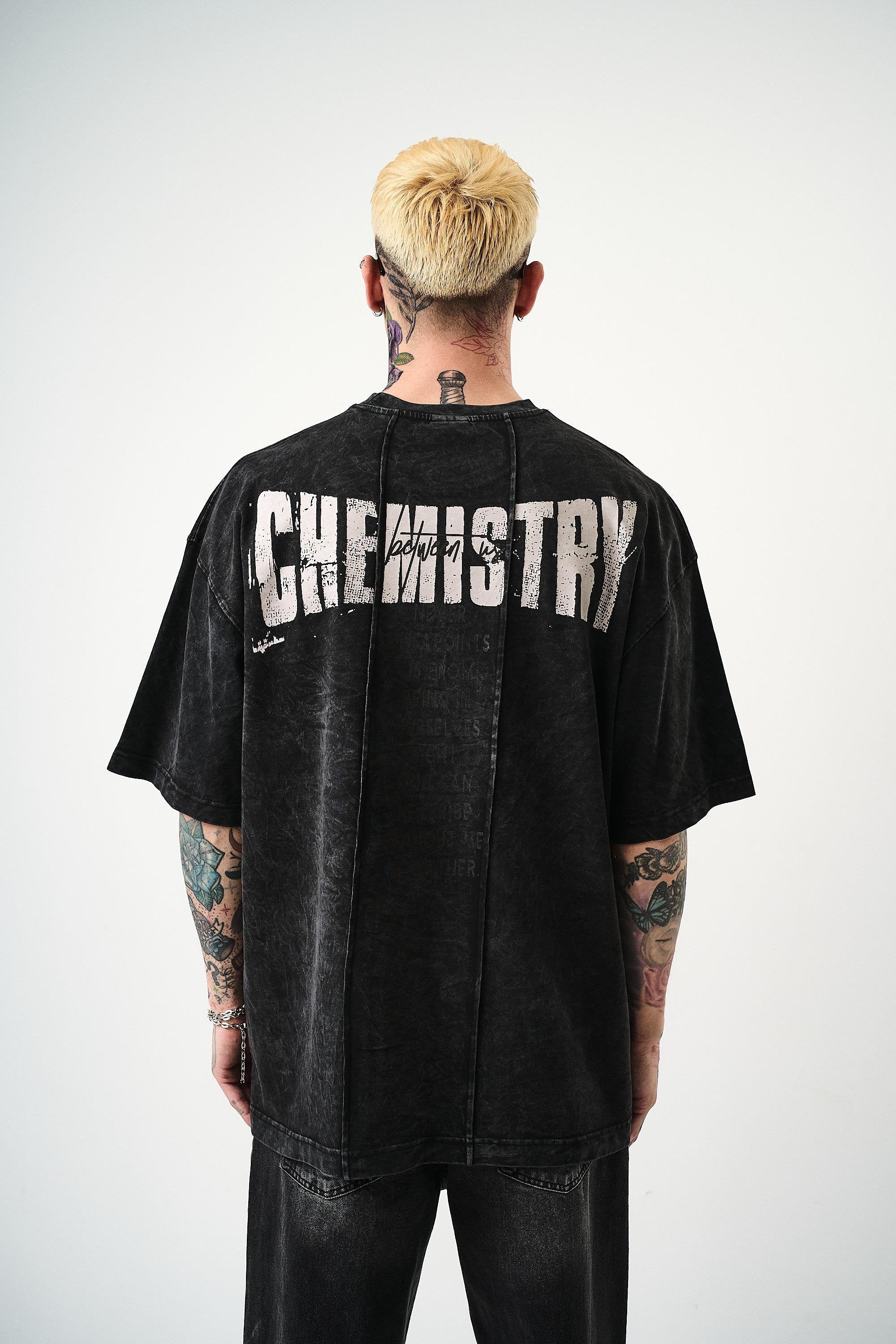 Men's Chemistry Printed Wash-Down Oversize T-Shirt