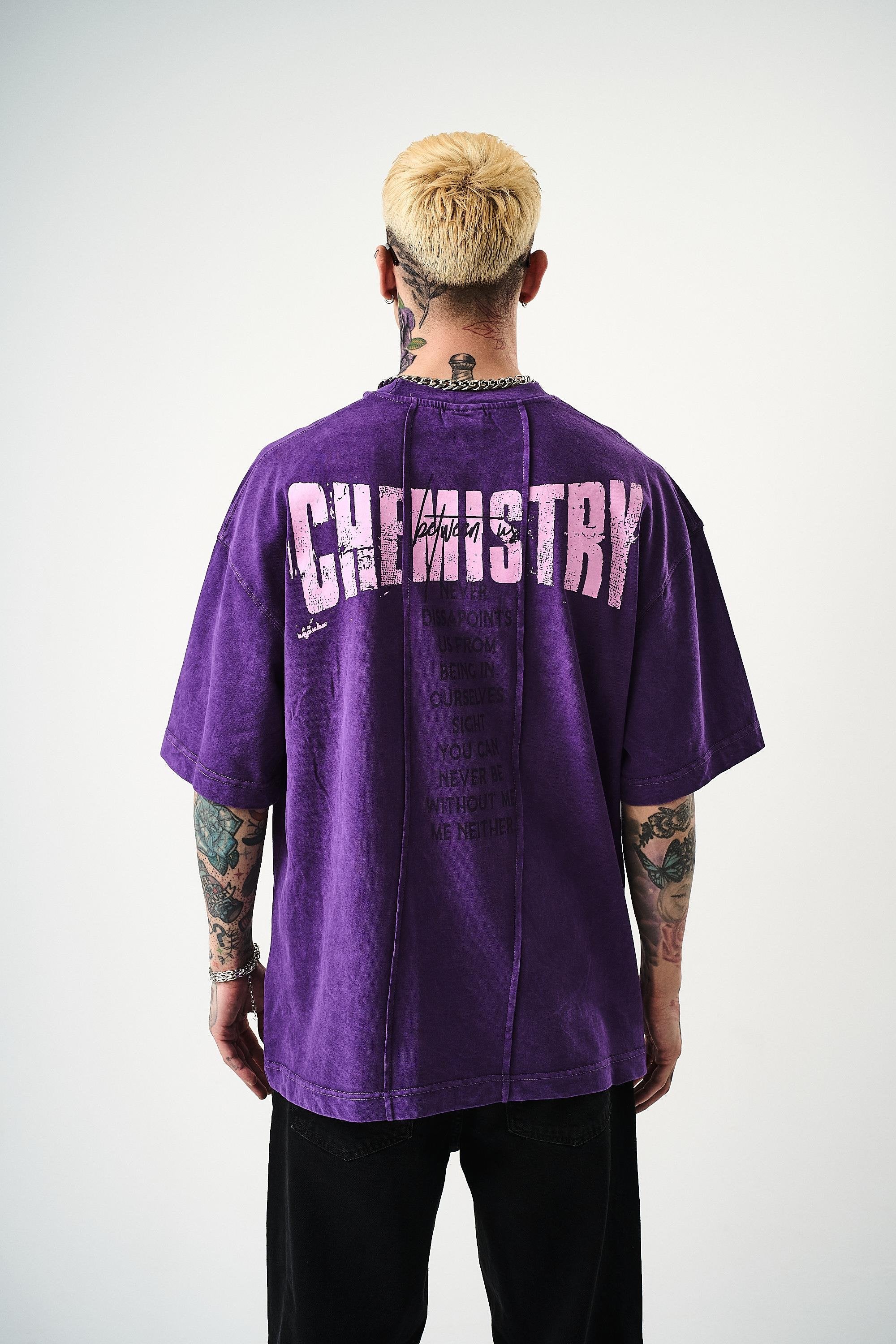 Men's Chemistry Printed Wash-Down Oversize T-Shirt