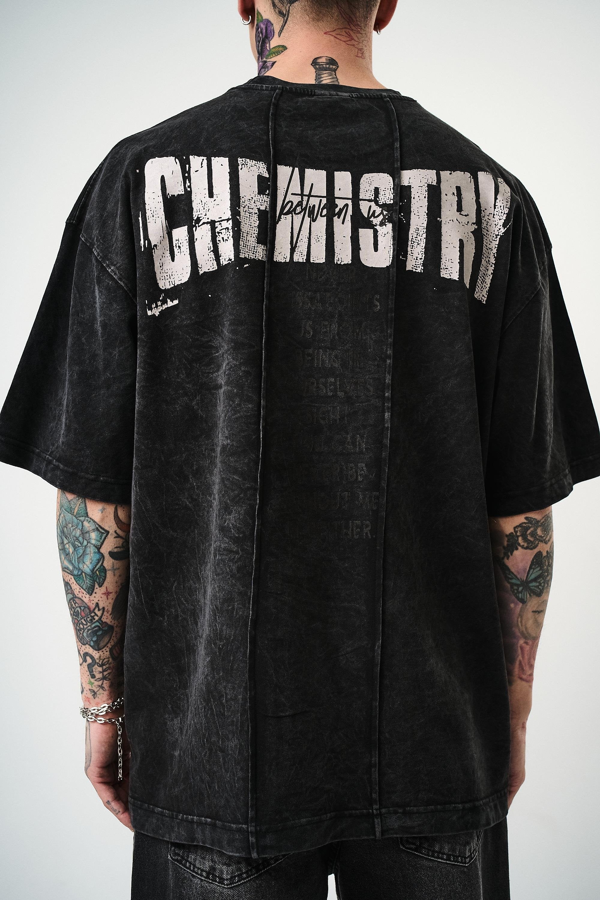 Men's Chemistry Printed Wash-Down Oversize T-Shirt