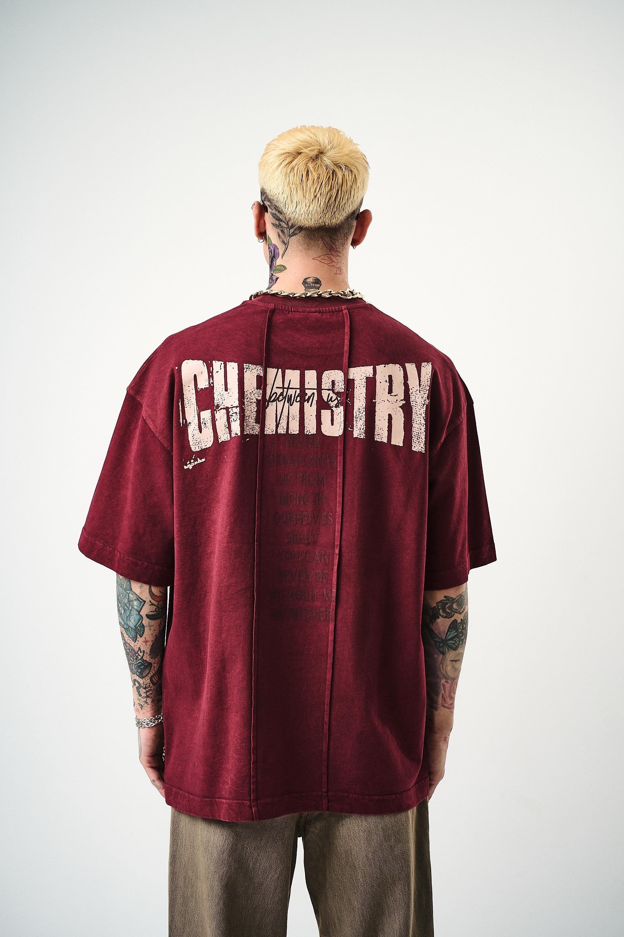 Men's Chemistry Printed Wash-Down Oversize T-Shirt