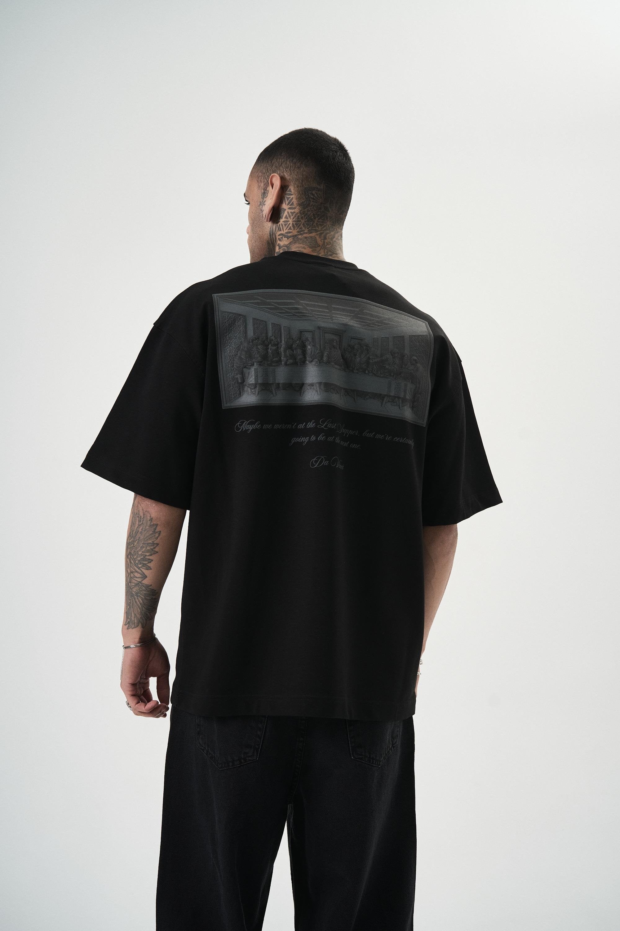 Men's Da Vinci Printed Oversize T-Shirt