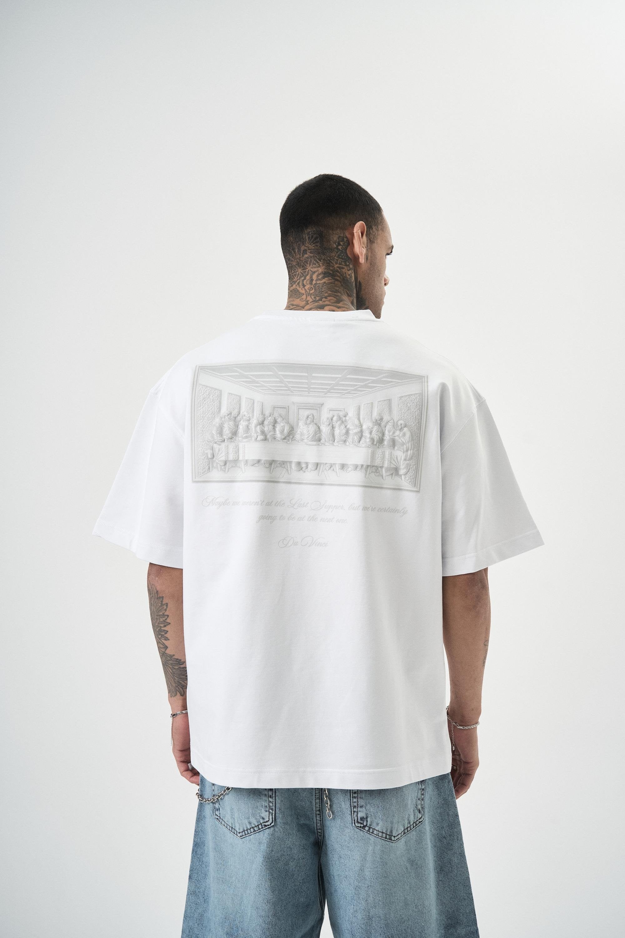 Men's Da Vinci Printed Oversize T-Shirt
