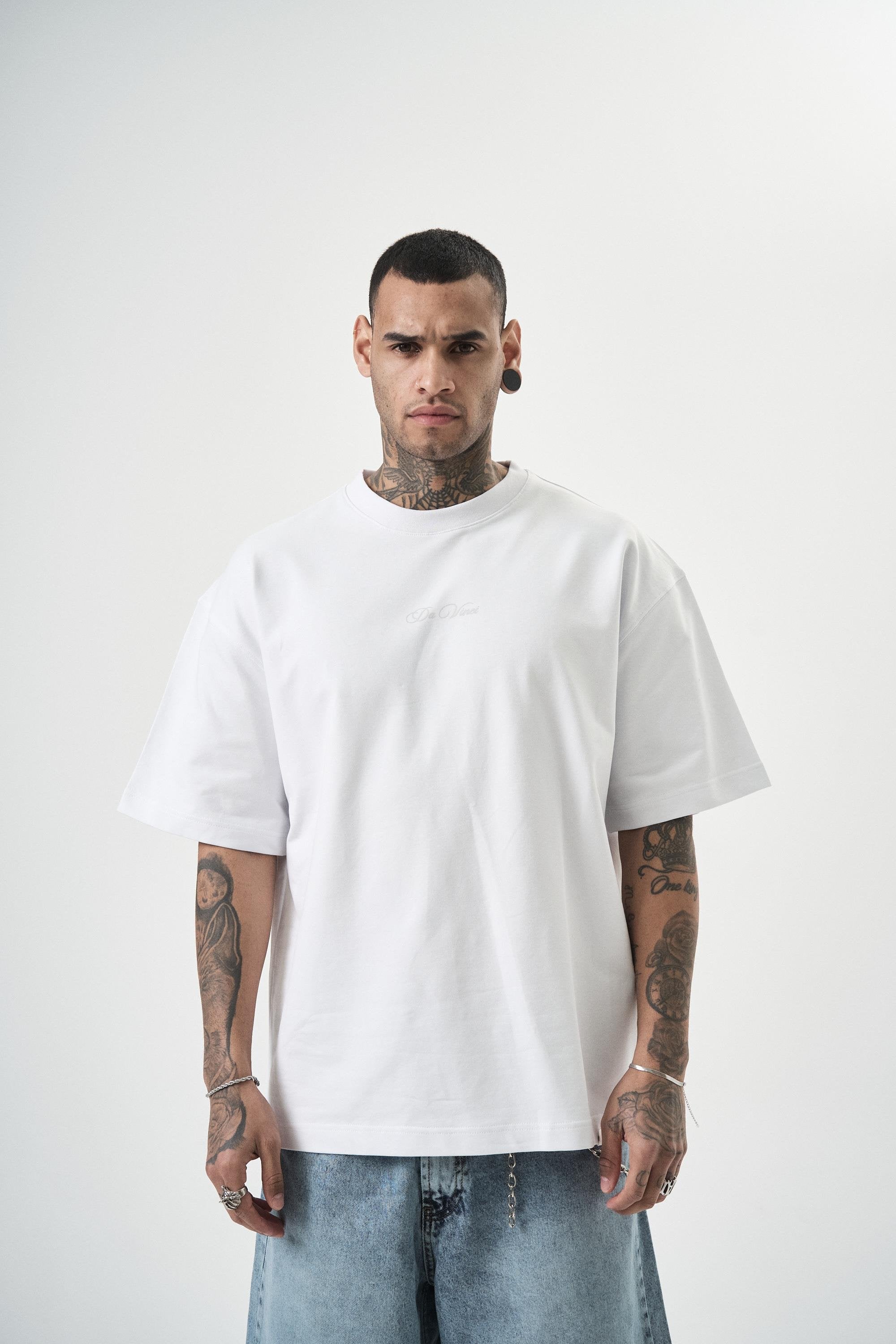 Men's Da Vinci Printed Oversize T-Shirt