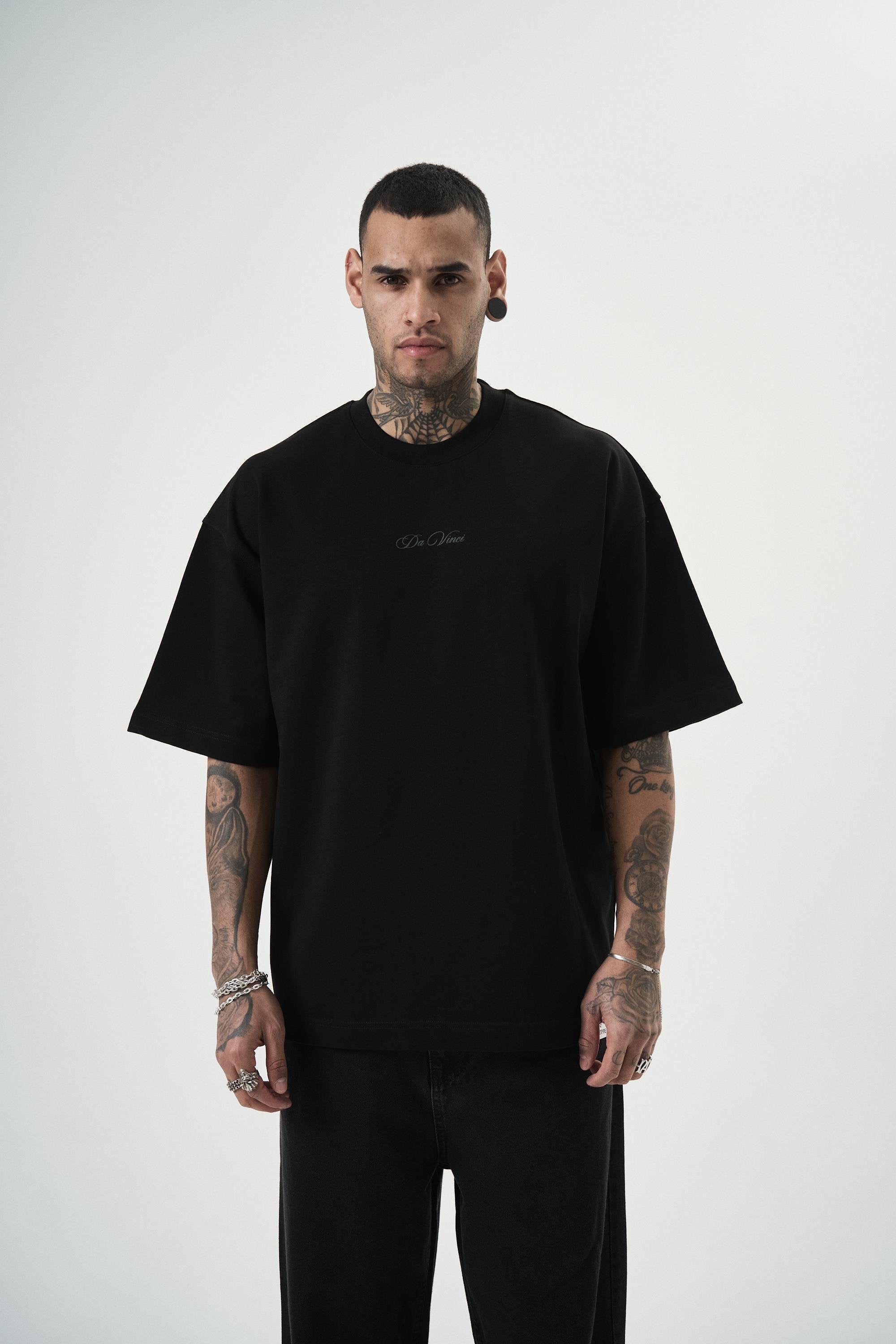 Men's Da Vinci Printed Oversize T-Shirt