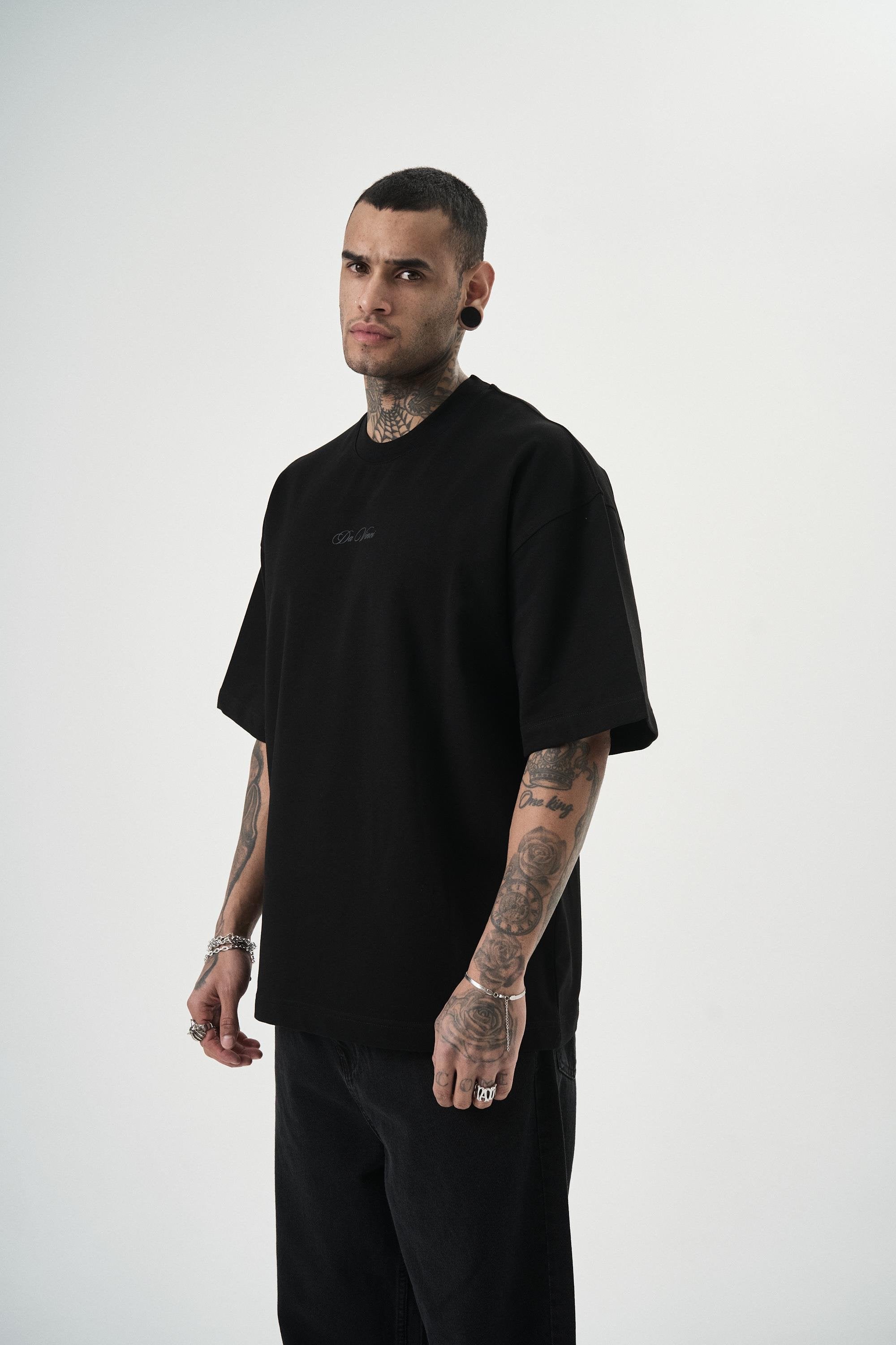 Men's Da Vinci Printed Oversize T-Shirt